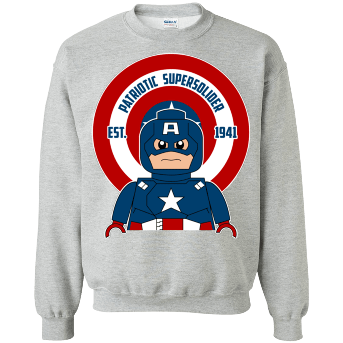 Sweatshirts Sport Grey / Small Patriotic Supersoldier Crewneck Sweatshirt