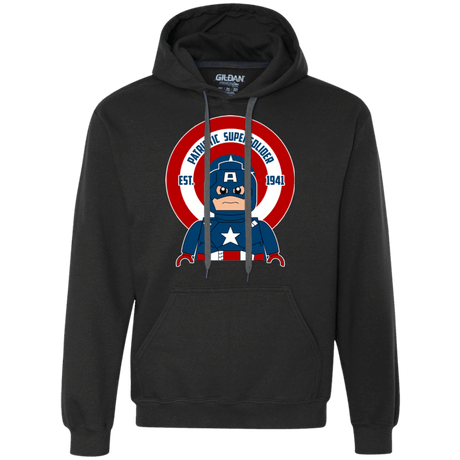Sweatshirts Black / Small Patriotic Supersoldier Premium Fleece Hoodie
