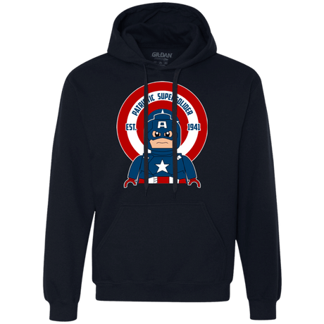 Sweatshirts Navy / Small Patriotic Supersoldier Premium Fleece Hoodie