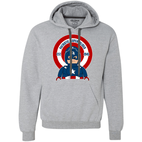 Sweatshirts Sport Grey / Small Patriotic Supersoldier Premium Fleece Hoodie