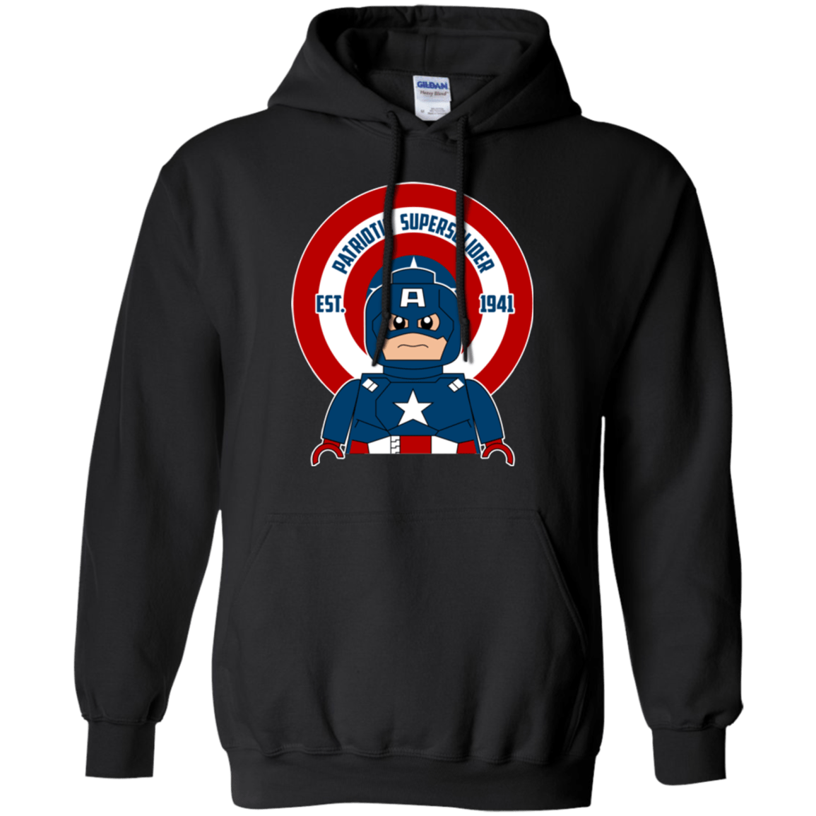 Sweatshirts Black / Small Patriotic Supersoldier Pullover Hoodie