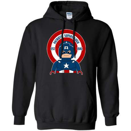 Sweatshirts Black / Small Patriotic Supersoldier Pullover Hoodie