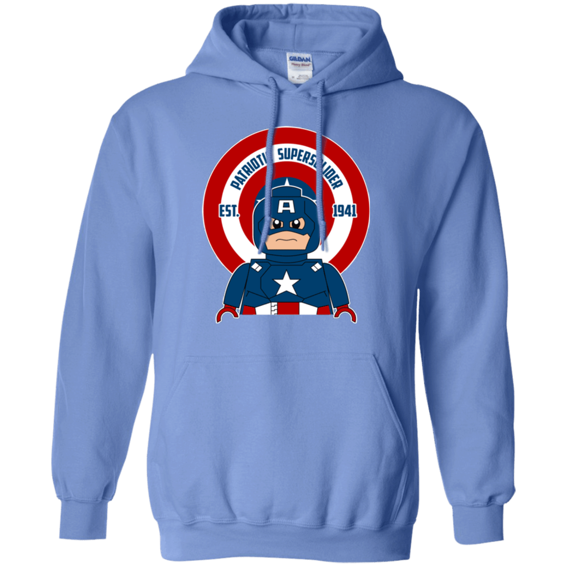 Sweatshirts Carolina Blue / Small Patriotic Supersoldier Pullover Hoodie