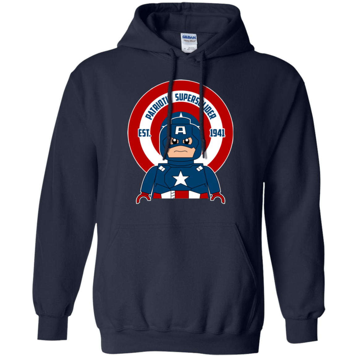 Sweatshirts Navy / Small Patriotic Supersoldier Pullover Hoodie