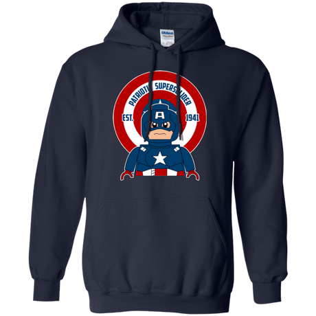 Sweatshirts Navy / Small Patriotic Supersoldier Pullover Hoodie