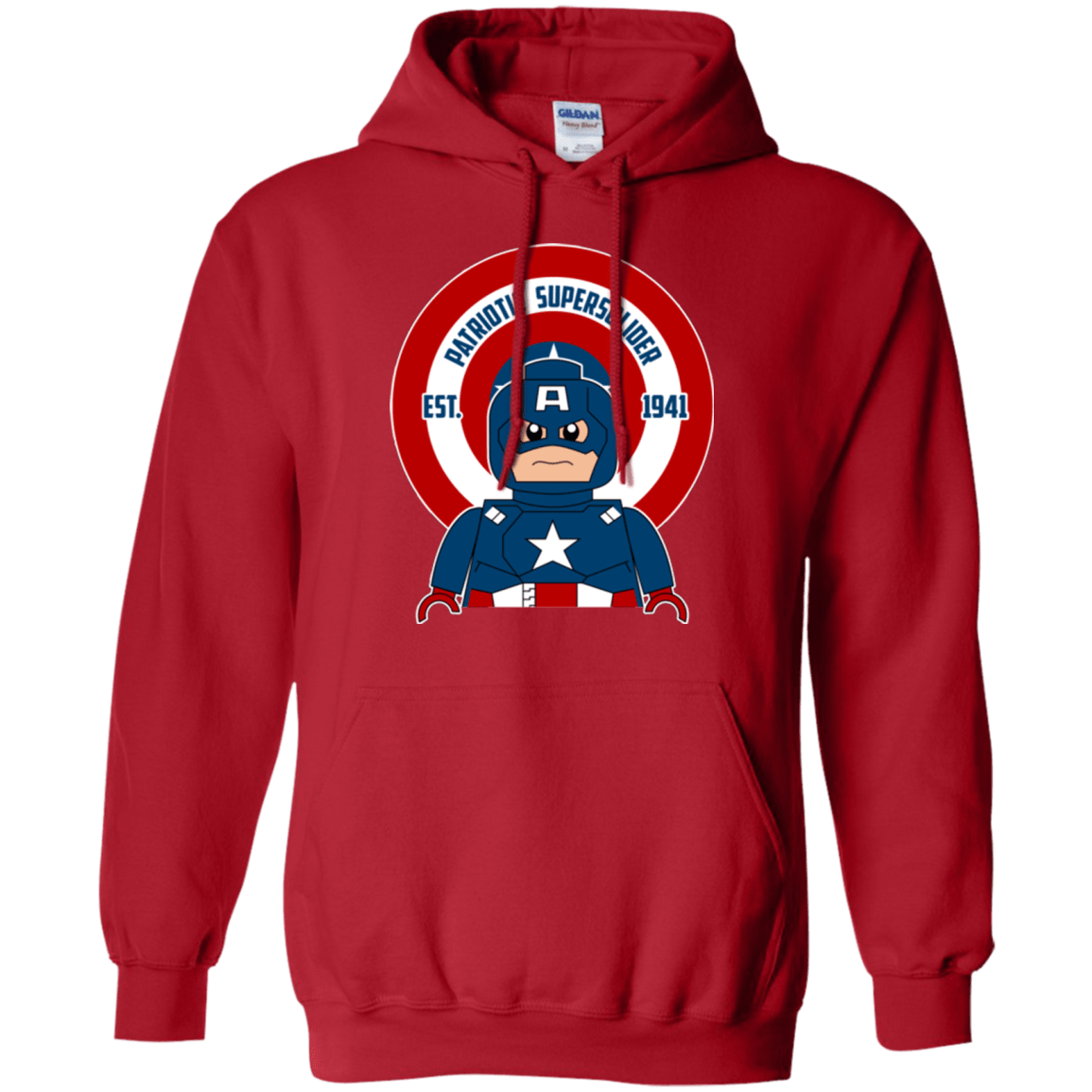 Sweatshirts Red / Small Patriotic Supersoldier Pullover Hoodie