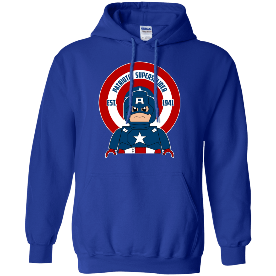 Sweatshirts Royal / Small Patriotic Supersoldier Pullover Hoodie