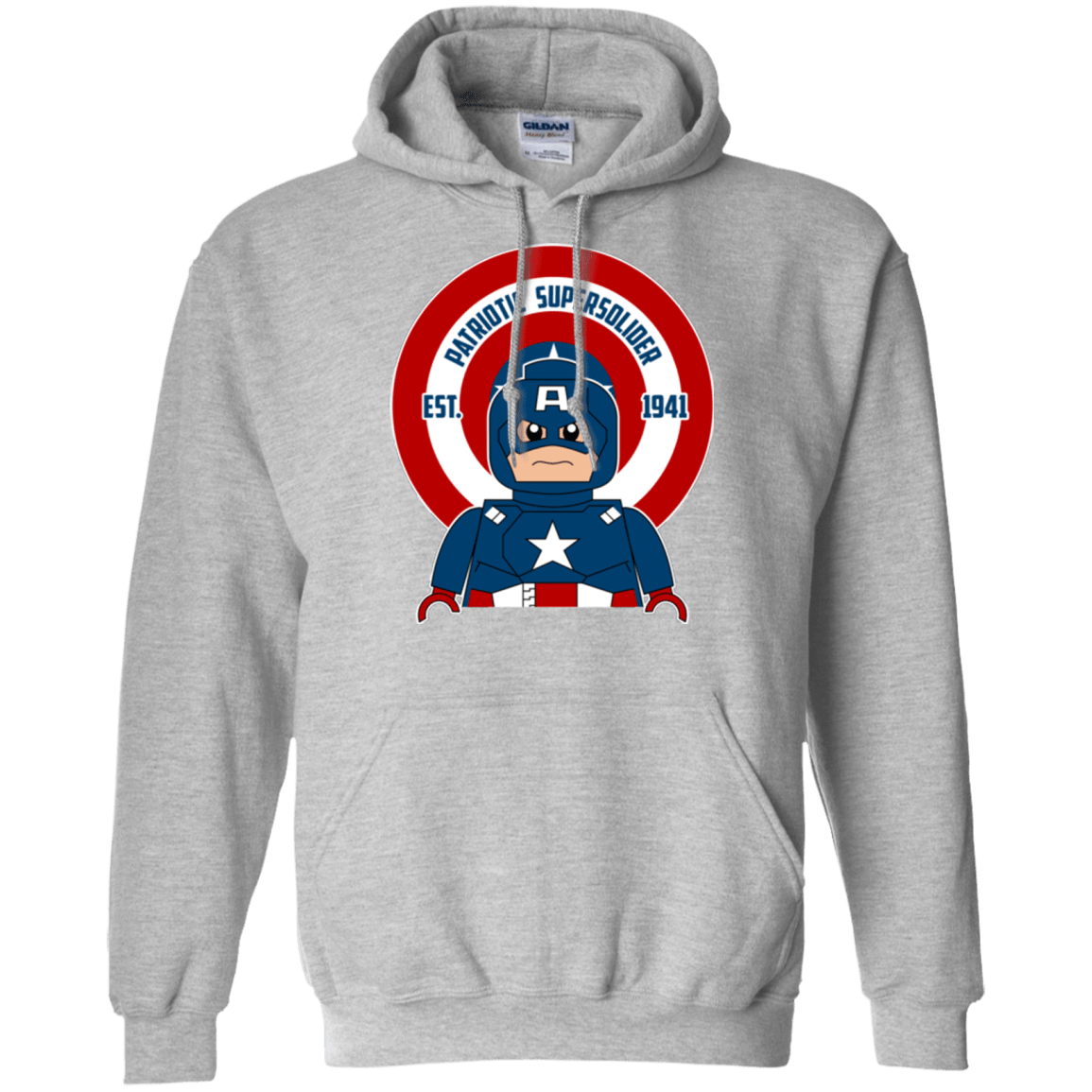 Sweatshirts Sport Grey / Small Patriotic Supersoldier Pullover Hoodie