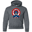 Sweatshirts Dark Heather / YS Patriotic Supersoldier Youth Hoodie