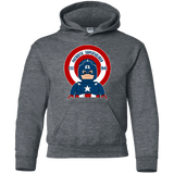 Sweatshirts Dark Heather / YS Patriotic Supersoldier Youth Hoodie