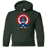 Sweatshirts Forest Green / YS Patriotic Supersoldier Youth Hoodie