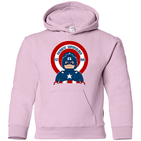 Sweatshirts Light Pink / YS Patriotic Supersoldier Youth Hoodie