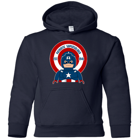 Sweatshirts Navy / YS Patriotic Supersoldier Youth Hoodie