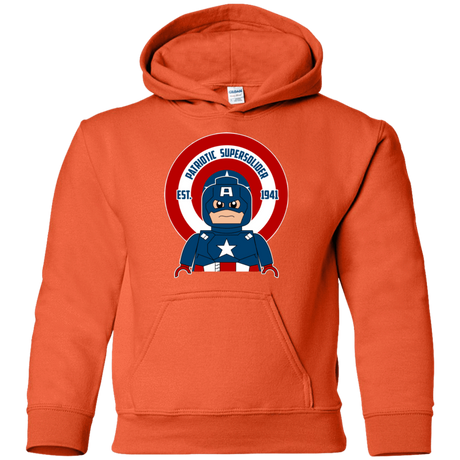 Sweatshirts Orange / YS Patriotic Supersoldier Youth Hoodie