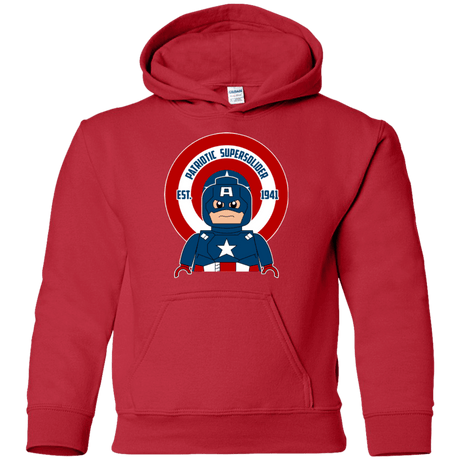 Sweatshirts Red / YS Patriotic Supersoldier Youth Hoodie