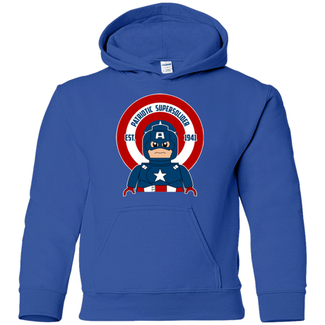 Sweatshirts Royal / YS Patriotic Supersoldier Youth Hoodie