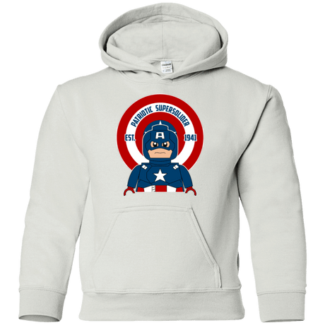 Sweatshirts White / YS Patriotic Supersoldier Youth Hoodie