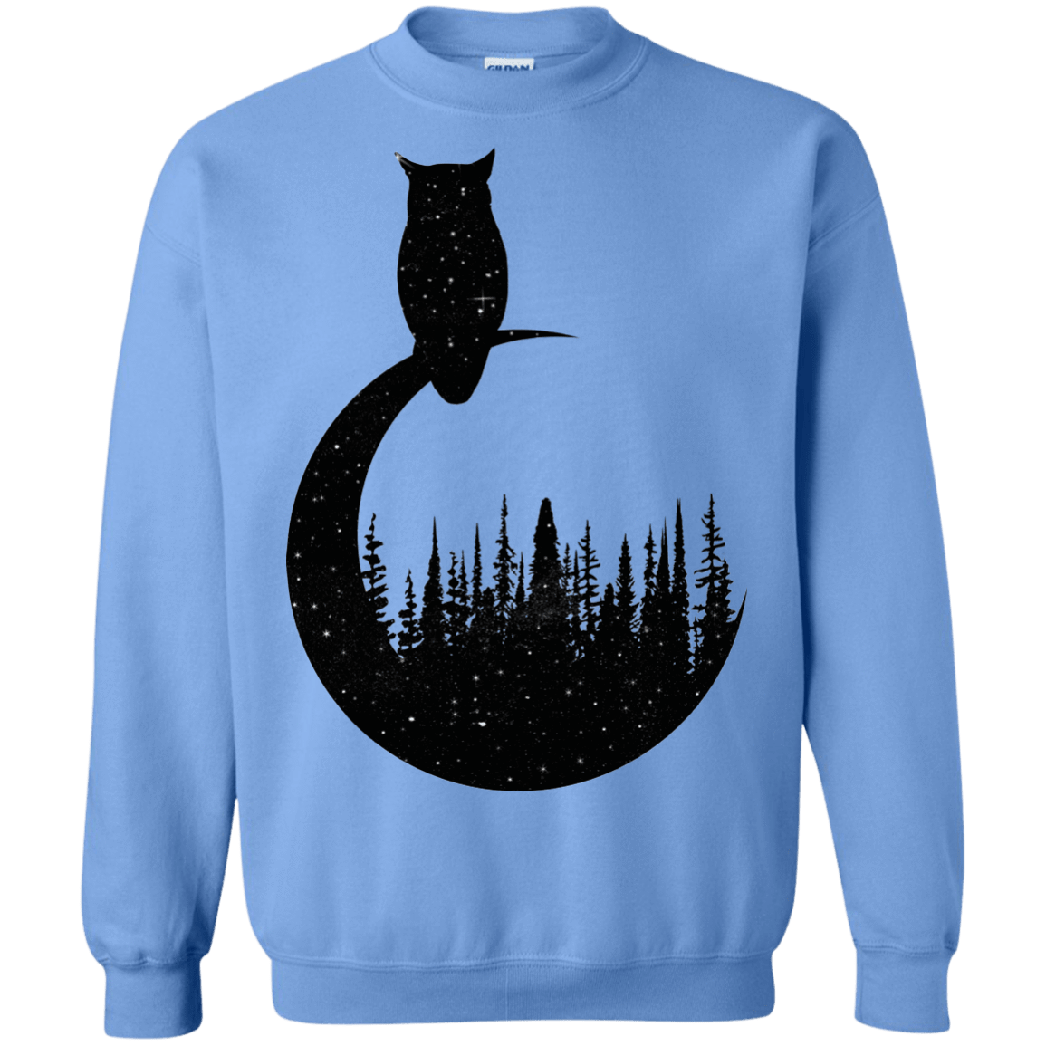 Sweatshirts Carolina Blue / S Perched Owl Crewneck Sweatshirt