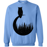 Sweatshirts Carolina Blue / S Perched Owl Crewneck Sweatshirt