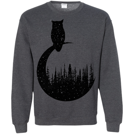 Sweatshirts Dark Heather / S Perched Owl Crewneck Sweatshirt