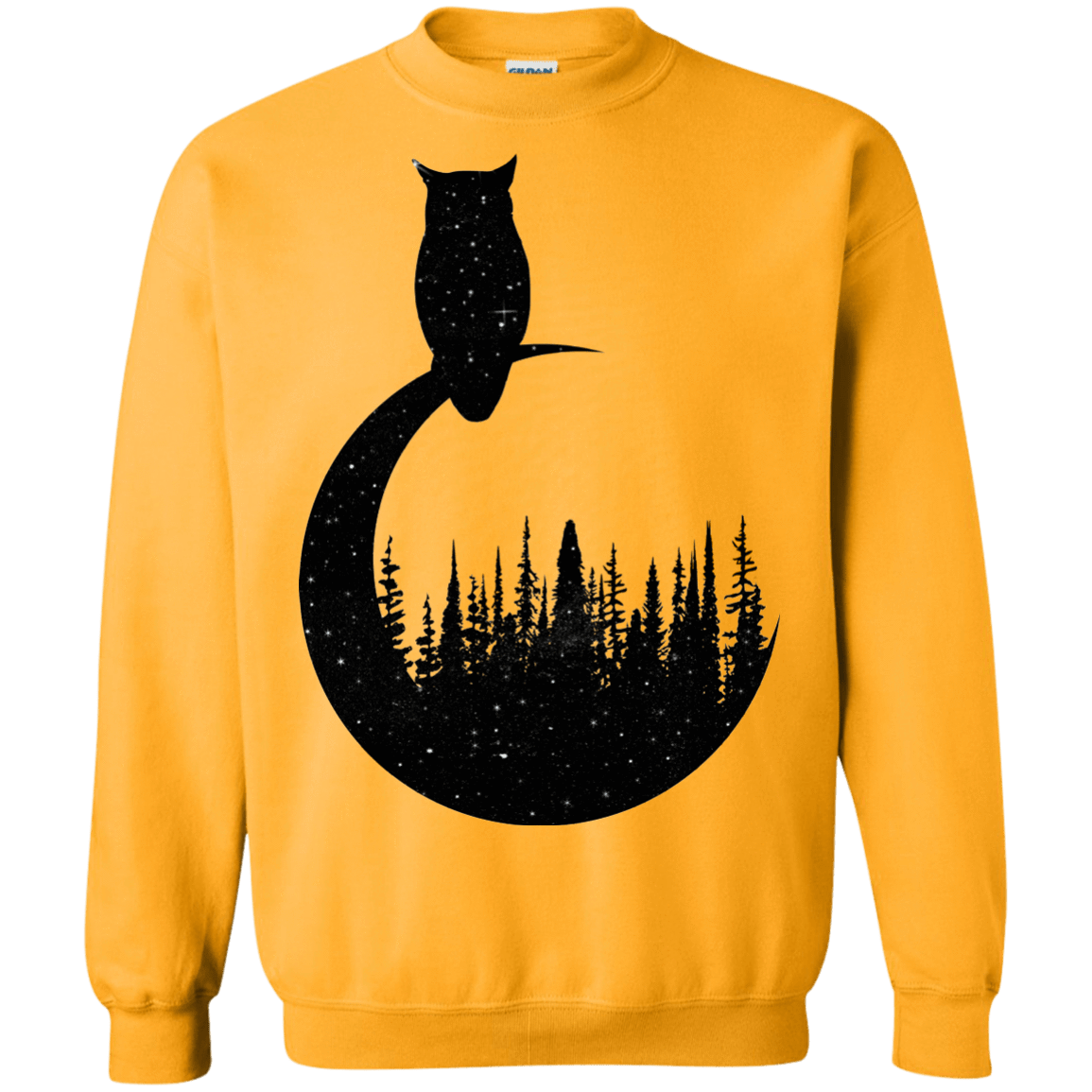 Sweatshirts Gold / S Perched Owl Crewneck Sweatshirt