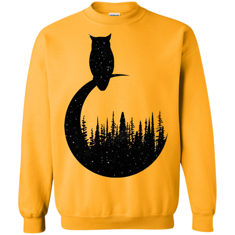 Sweatshirts Gold / S Perched Owl Crewneck Sweatshirt