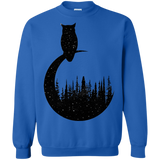 Sweatshirts Royal / S Perched Owl Crewneck Sweatshirt