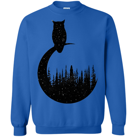 Sweatshirts Royal / S Perched Owl Crewneck Sweatshirt