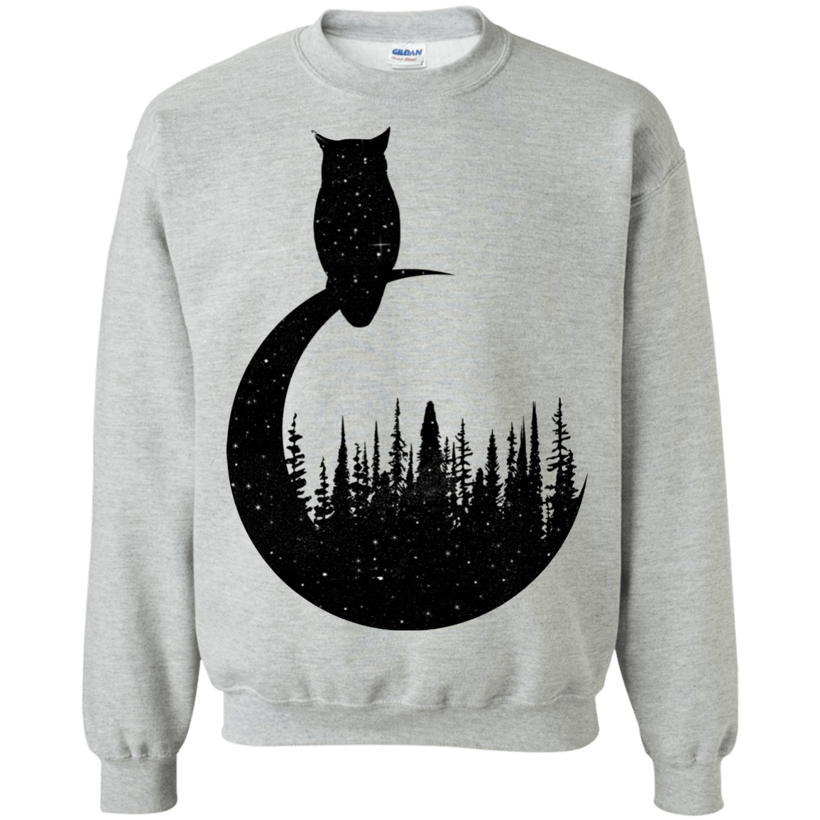 Sweatshirts Sport Grey / S Perched Owl Crewneck Sweatshirt