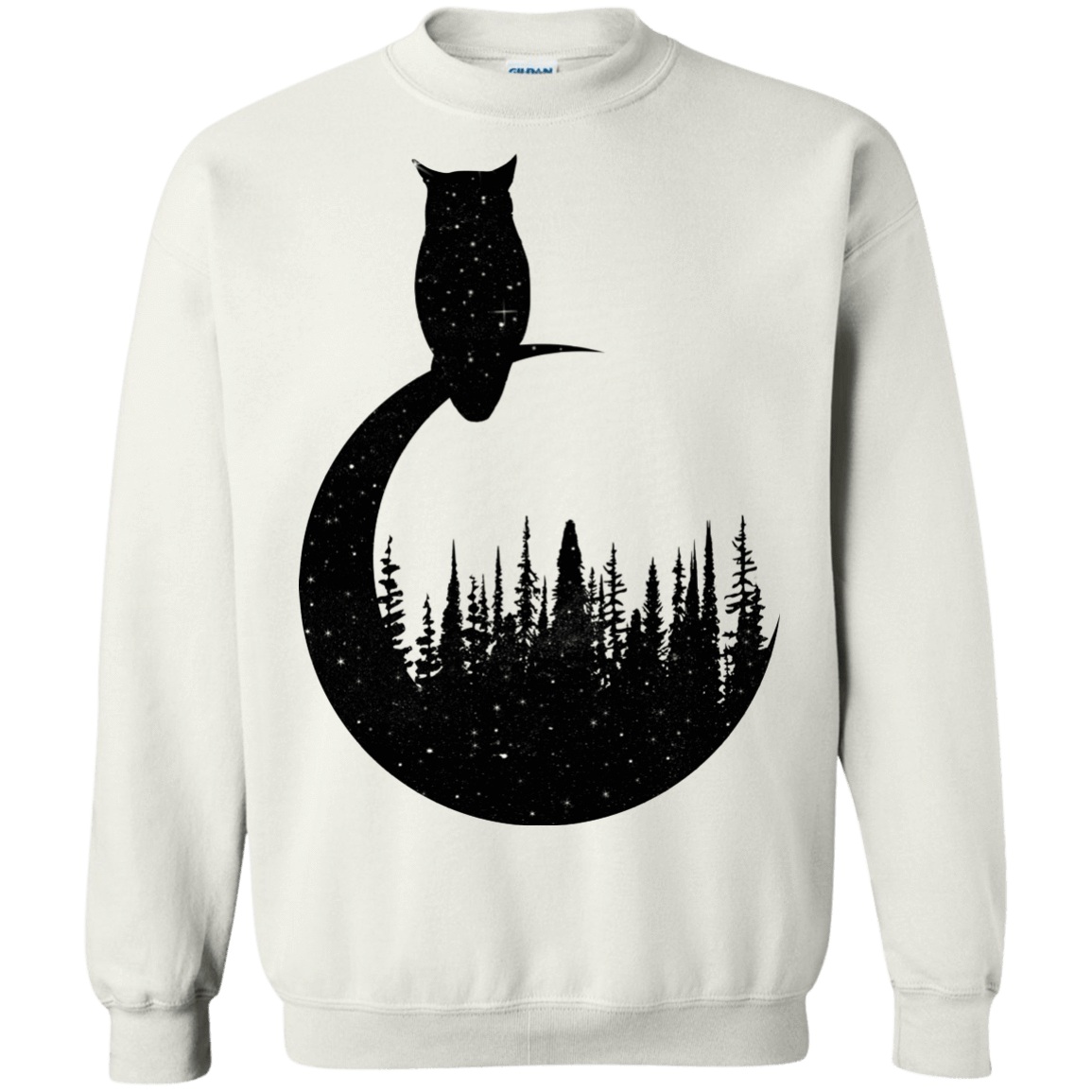 Sweatshirts White / S Perched Owl Crewneck Sweatshirt