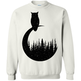 Sweatshirts White / S Perched Owl Crewneck Sweatshirt