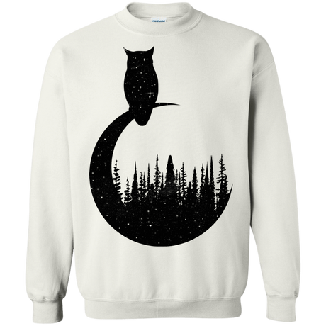 Sweatshirts White / S Perched Owl Crewneck Sweatshirt