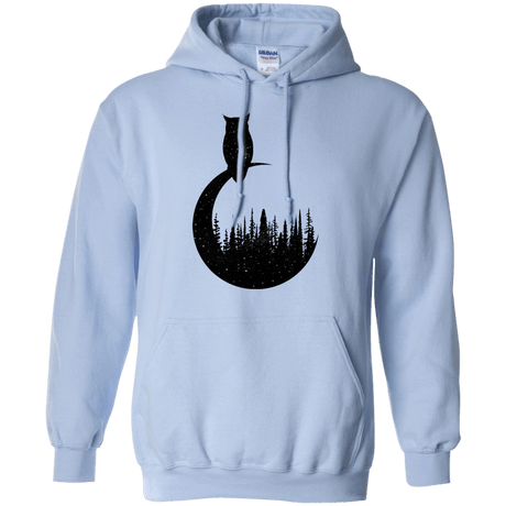 Sweatshirts Light Blue / S Perched Owl Pullover Hoodie