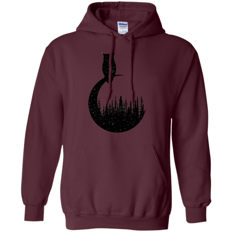 Sweatshirts Maroon / S Perched Owl Pullover Hoodie