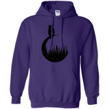 Sweatshirts Purple / S Perched Owl Pullover Hoodie