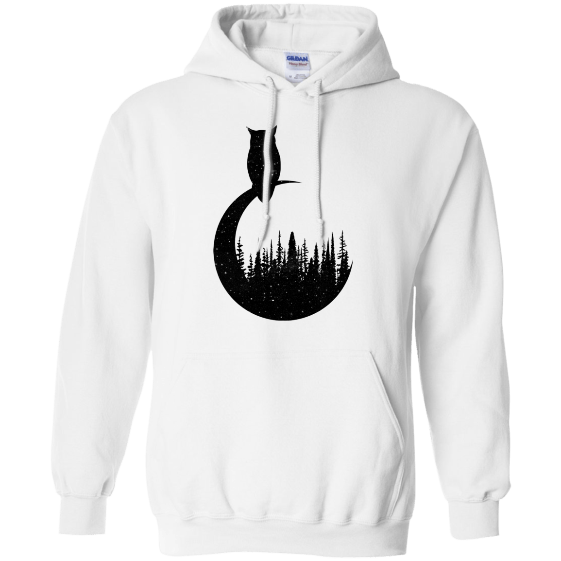 Sweatshirts White / S Perched Owl Pullover Hoodie