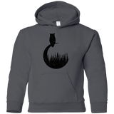 Sweatshirts Charcoal / YS Perched Owl Youth Hoodie