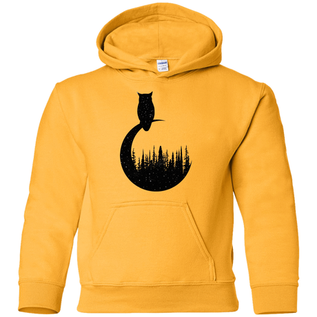 Sweatshirts Gold / YS Perched Owl Youth Hoodie