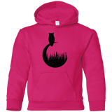 Sweatshirts Heliconia / YS Perched Owl Youth Hoodie