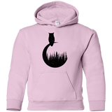 Sweatshirts Light Pink / YS Perched Owl Youth Hoodie