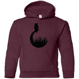 Sweatshirts Maroon / YS Perched Owl Youth Hoodie