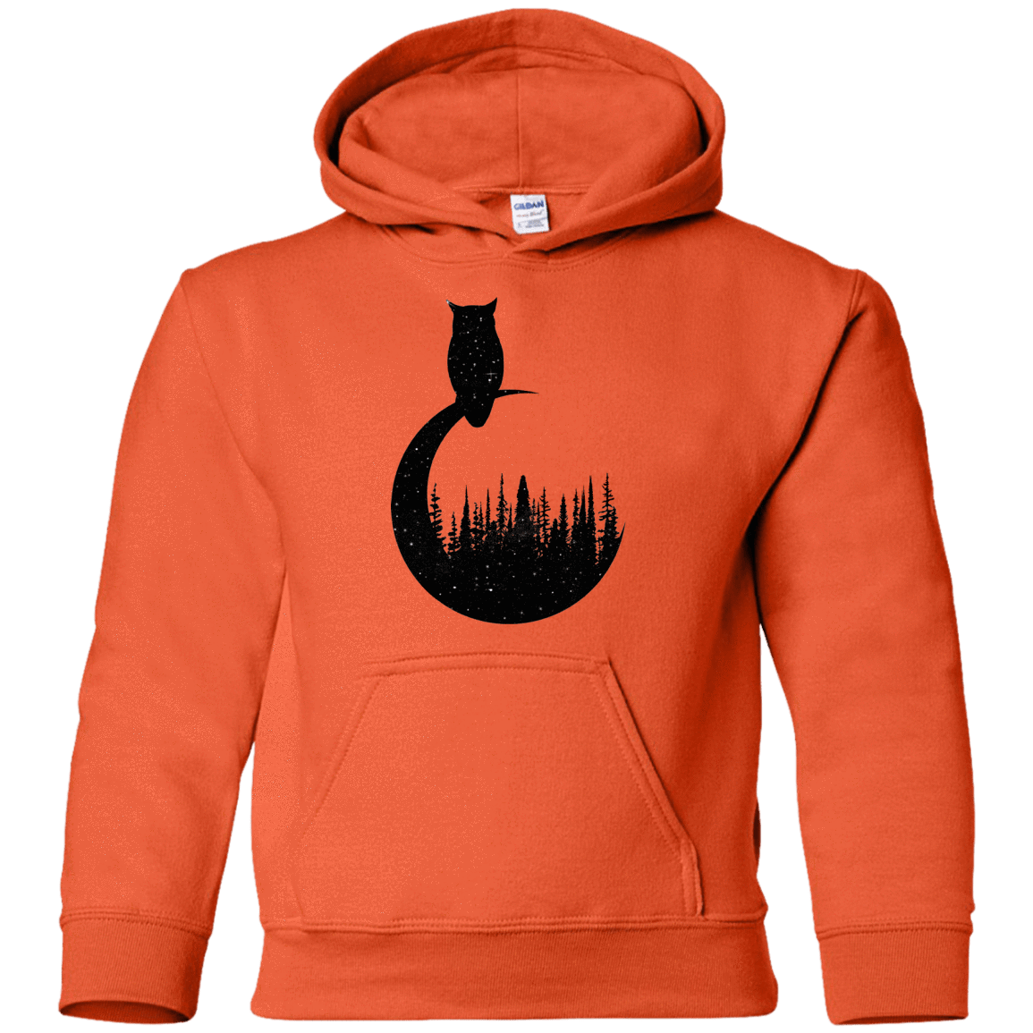 Sweatshirts Orange / YS Perched Owl Youth Hoodie