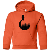 Sweatshirts Orange / YS Perched Owl Youth Hoodie