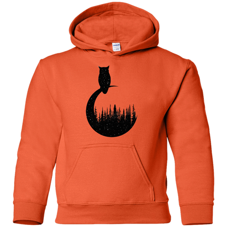 Sweatshirts Orange / YS Perched Owl Youth Hoodie
