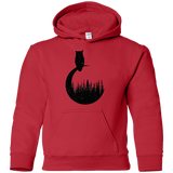 Sweatshirts Red / YS Perched Owl Youth Hoodie