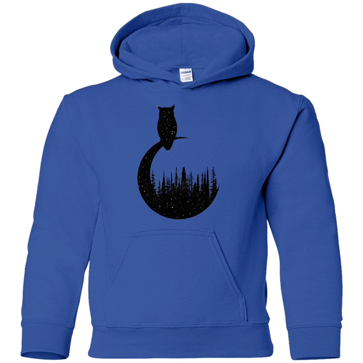 Sweatshirts Royal / YS Perched Owl Youth Hoodie