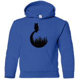 Sweatshirts Royal / YS Perched Owl Youth Hoodie