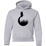 Sweatshirts Sport Grey / YS Perched Owl Youth Hoodie