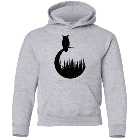 Sweatshirts Sport Grey / YS Perched Owl Youth Hoodie