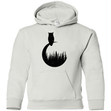 Sweatshirts White / YS Perched Owl Youth Hoodie